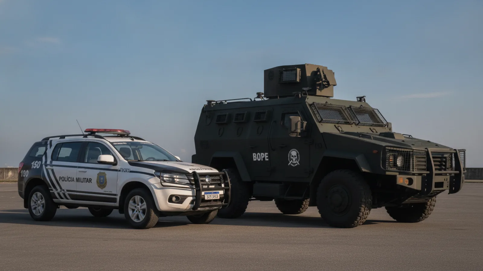 Blindagem de pneus TEX — Veículos Militares