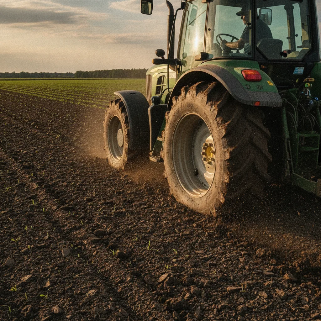 Pneu agrícola de trator com Lastro Líquido para Pneus de Trator: A Solução Definitiva Contra Furos e Corrosão em campo rural