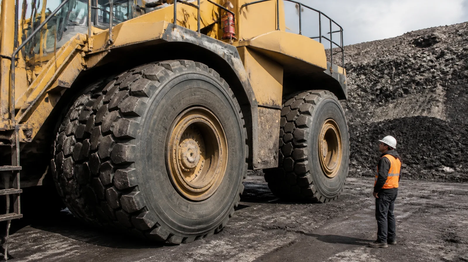 Pneu OTR em operação pesada de mineração e estrada dura com selante dura para período aplicado para máxima proteção
