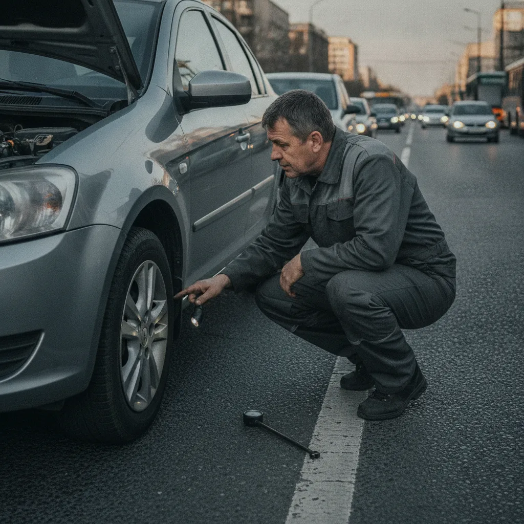 Pneu antifuro para carros da TEX Selantes em close, evidenciando a tecnologia preventiva aplicada