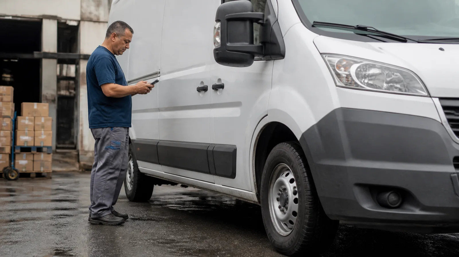 Veículo utilitarios em destaque com pneu fotorrealista para aplicação automotiva robusta