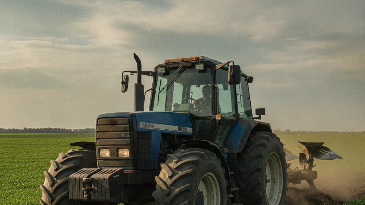 Blindagem de pneu agrícola TEX AGRO aplicada em pneu de trator para proteção antifuro no campo