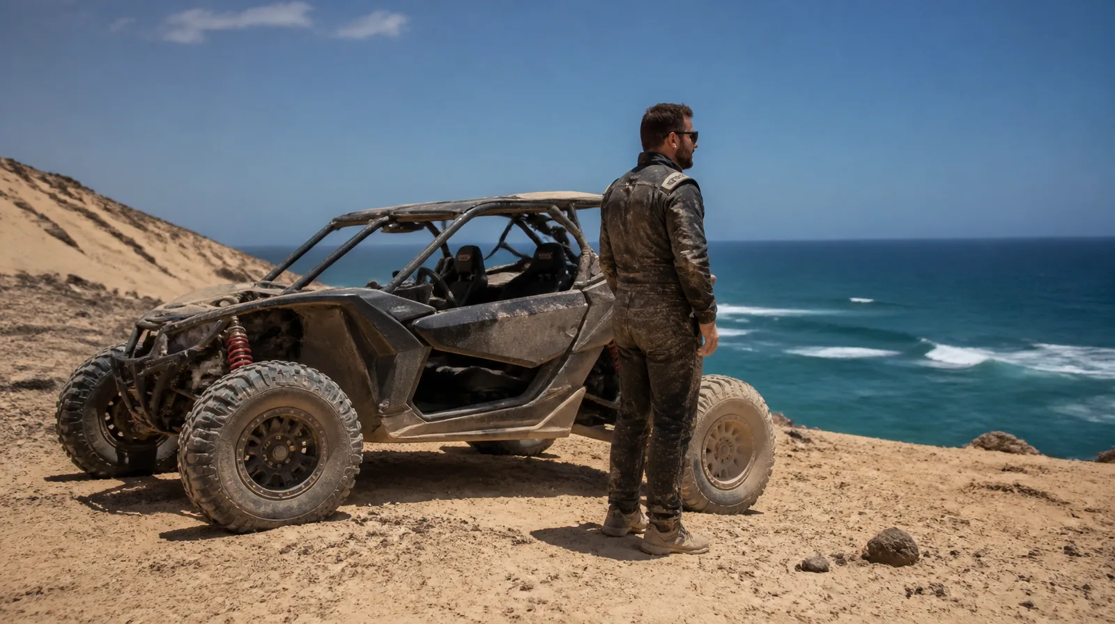selante pneu buggy vale a pena em buggy off-road com pneu robusto em terreno arenoso e trilha difícil