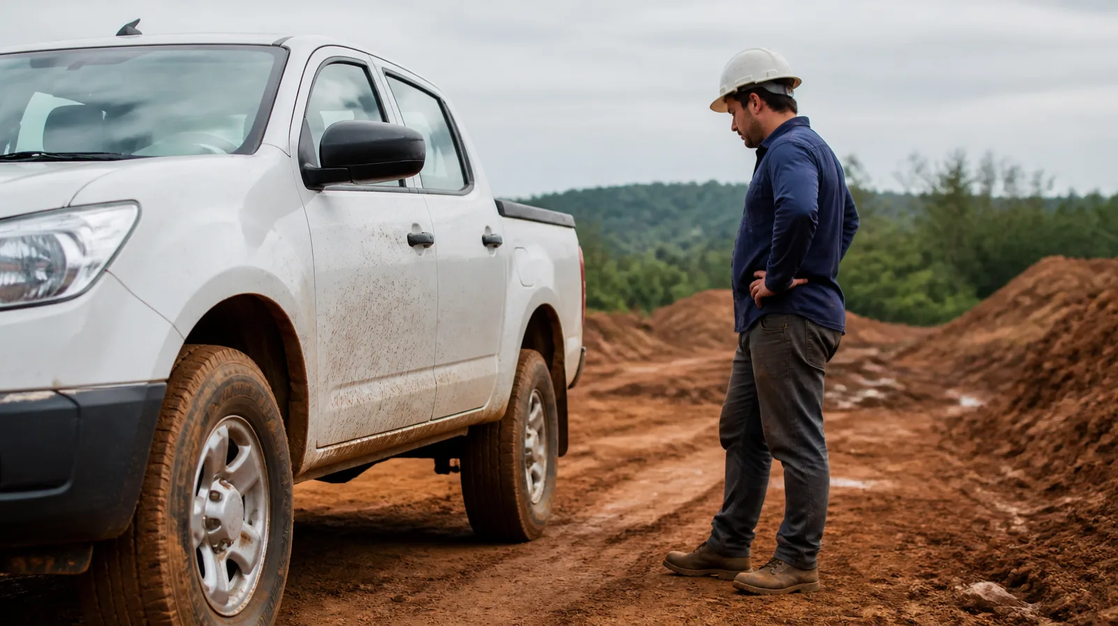 Frota de SUV e pickup em operação com foco na blindagem preventiva dos pneus