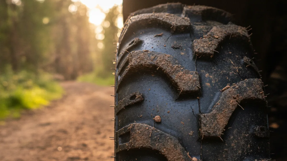 Blindagem de pneu off-road de jipe e quadriciclo com selante TEX e capacidade de vedação em milímetros
