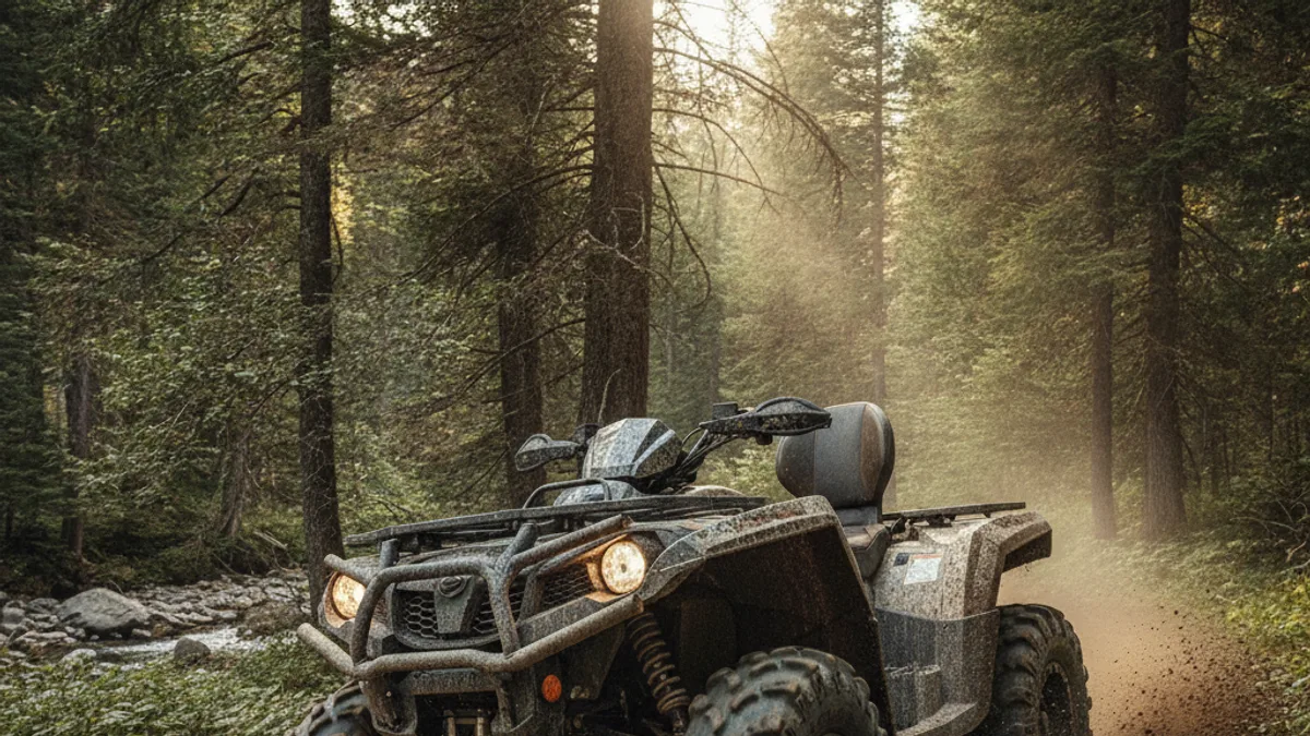Pneu de jipe com blindagem de pneu off-road TEX OFF ROAD em trilha de terra