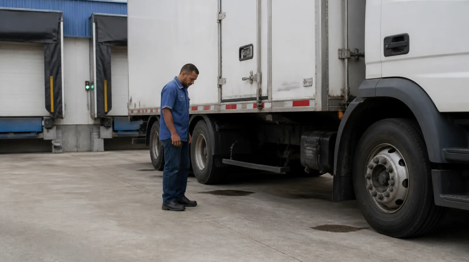 Pneu de veículo refrigerado em operação, destacando desempenho e durabilidade no transporte refrigerado