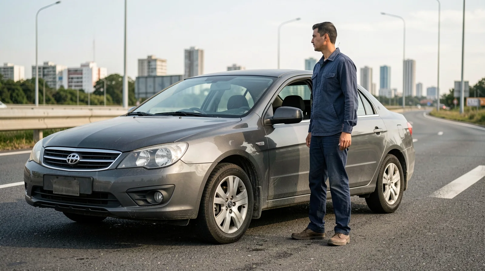 Pneu de carro fotorrealista em close, destacando detalhes automotivos e acabamento realista