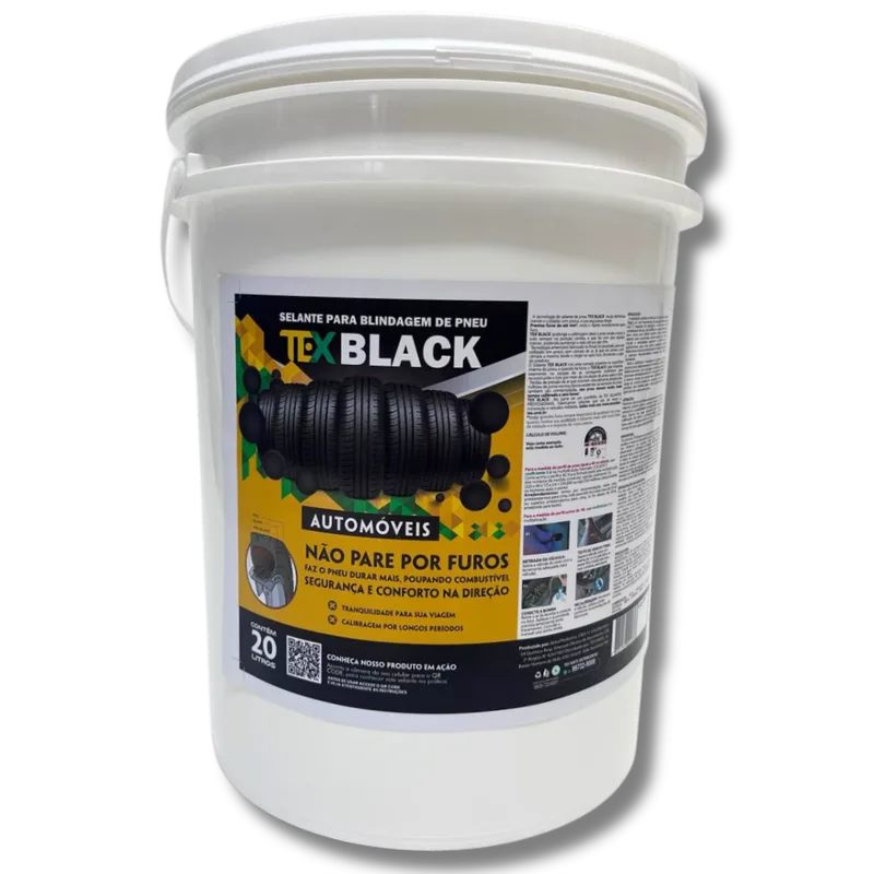 TEX BLACK 20 L — embalagem do selante TEX