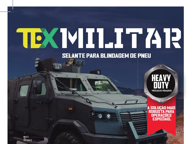 TEX MILITAR HD — embalagem do selante TEX