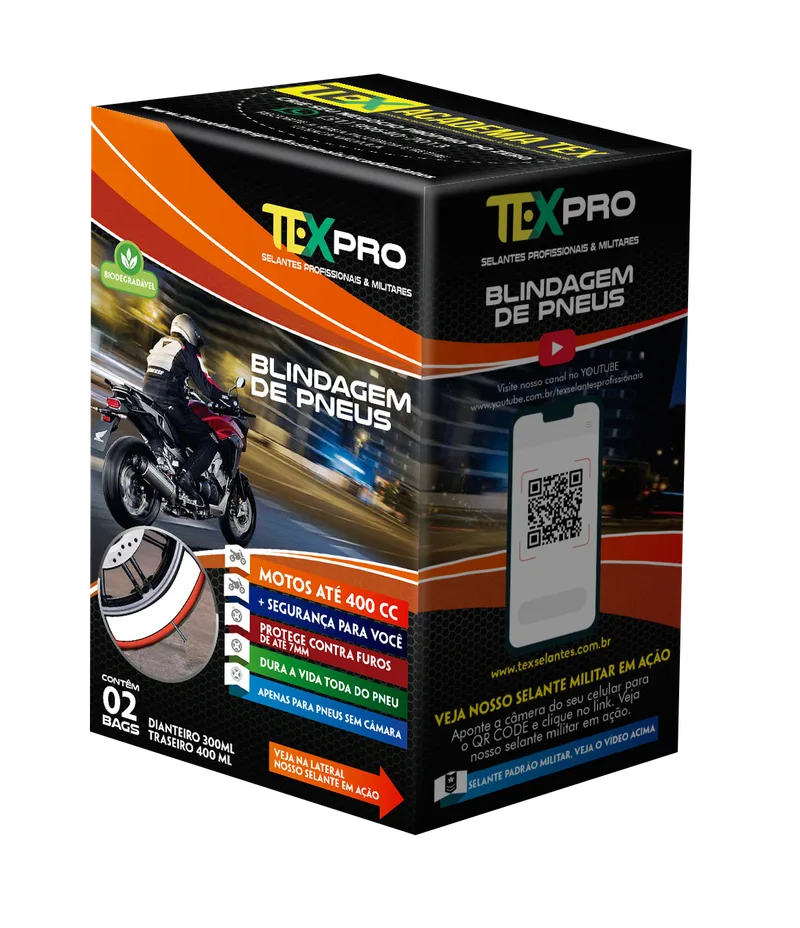 TEX PRO Kit caixa — embalagem do selante TEX