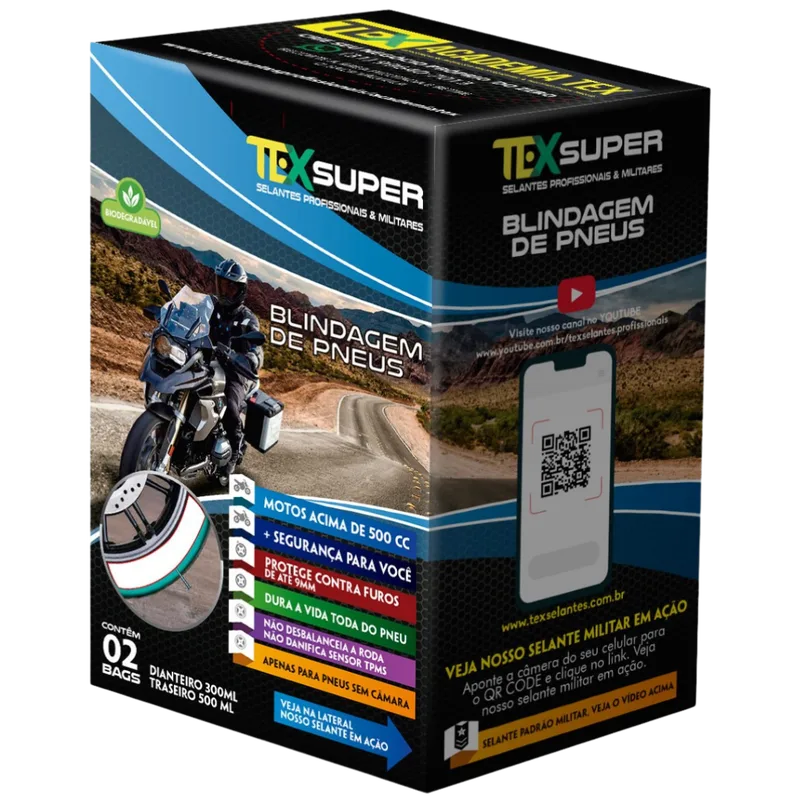 TEX SUPER Kit 2 bags — embalagem do selante TEX