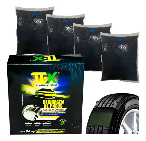 ECCO TEX — selante para pneu de automóvel · Aro 16 · 4 bags