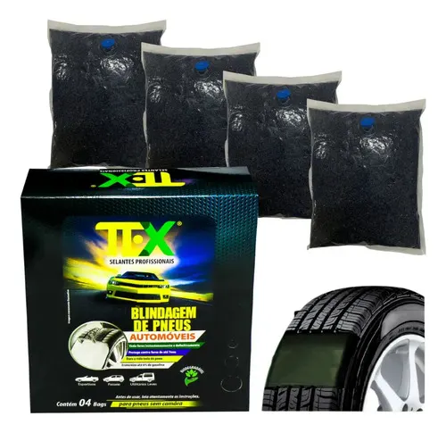 ECCO TEX — selante para pneu de automóvel · Aro 15 · 4 bags