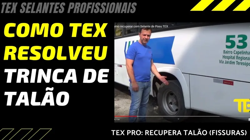 Assistir: Trinca no talão como recuperar com Selante de Pneu TEX