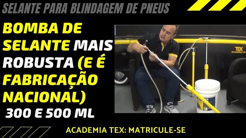 Assistir: Bomba de selante TEX - A bomba mais robusta e produtiva para aplicar selante para blindagem de pneu