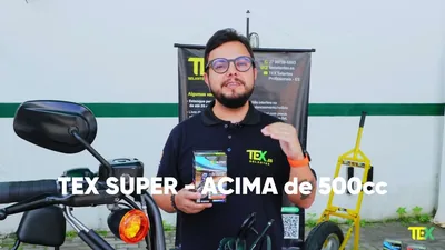 Cena do vídeo: Como aplicar kit de Selante de Pneus TEX em motos