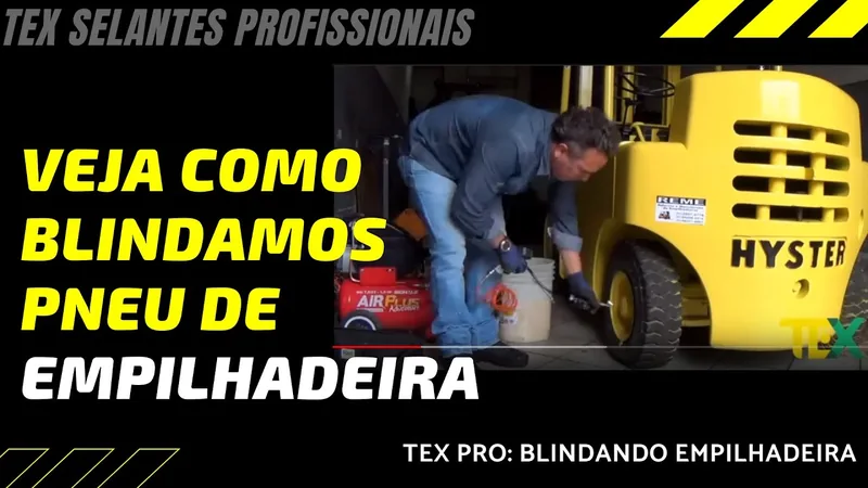 Assistir: Blindagem de pneu de Empilhadeira - TEX Selantes