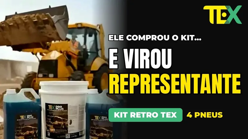 Assistir: Selante para Pneu de Retroescavadeira: Cliente Virou Representante | KIT RETRO TEX