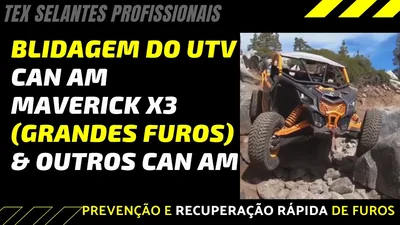 Cena do vídeo: Blindagem do pneu de UTV Can Am Maverick X3 (e outros ATV)