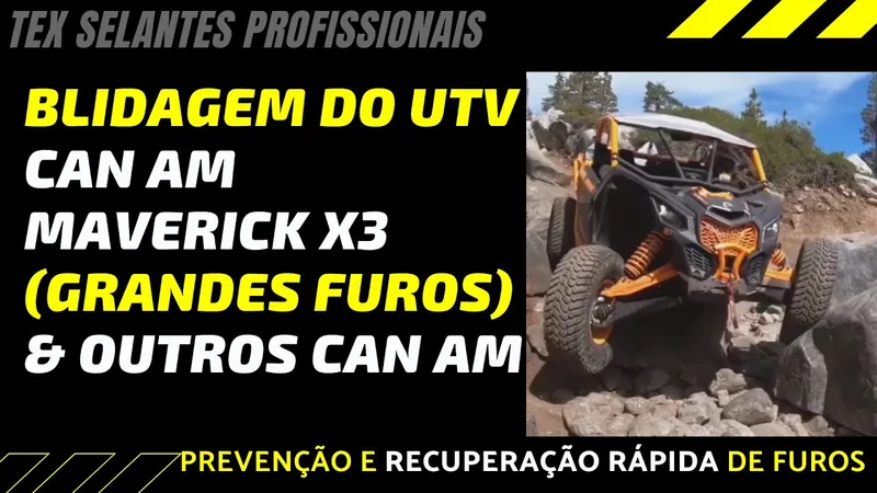 Assistir: Blindagem do pneu de UTV Can Am Maverick X3 (e outros ATV)